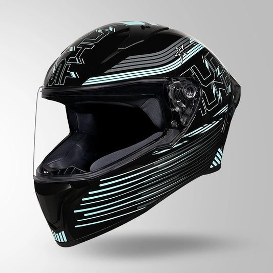 THUNDER D11 DECOR BLACK & BLUE WITH SPOILER