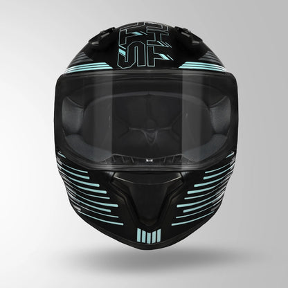 THUNDER D11 DECOR BLACK & BLUE WITH SPOILER