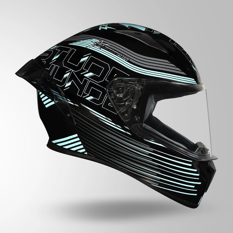 THUNDER D11 DECOR BLACK & BLUE WITH SPOILER
