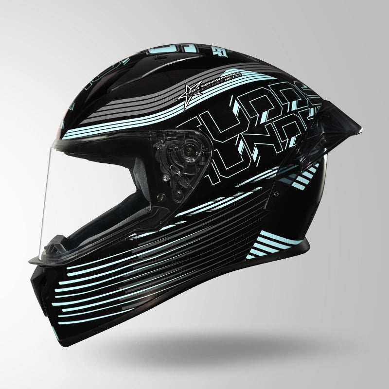 THUNDER D11 DECOR BLACK & BLUE WITH SPOILER