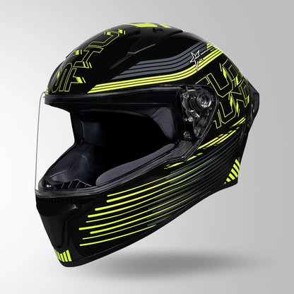 THUNDER D11 DECOR BLACK & FLUORESCENT YELLOW WITH SPOILER