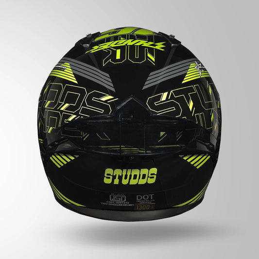 THUNDER D11 DECOR BLACK & FLUORESCENT YELLOW WITH SPOILER