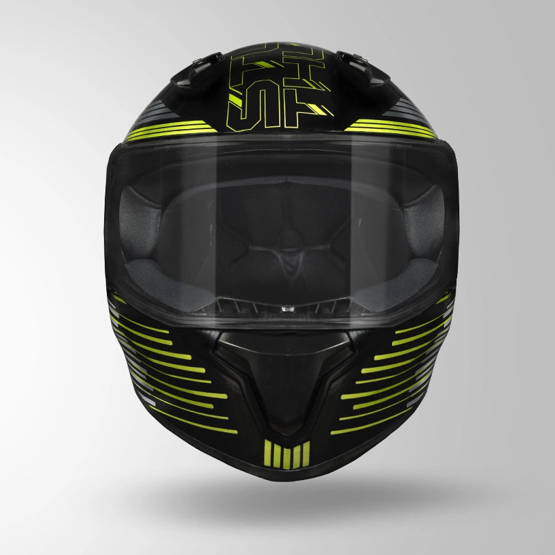 THUNDER D11 DECOR BLACK & FLUORESCENT YELLOW WITH SPOILER