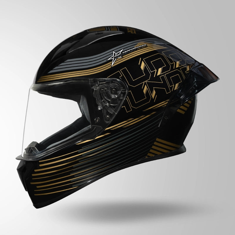 THUNDER D11 DECOR BLACK & GOLDEN WITH SPOILER