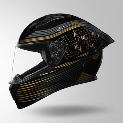 THUNDER D11 DECOR BLACK & GOLDEN WITH SPOILER
