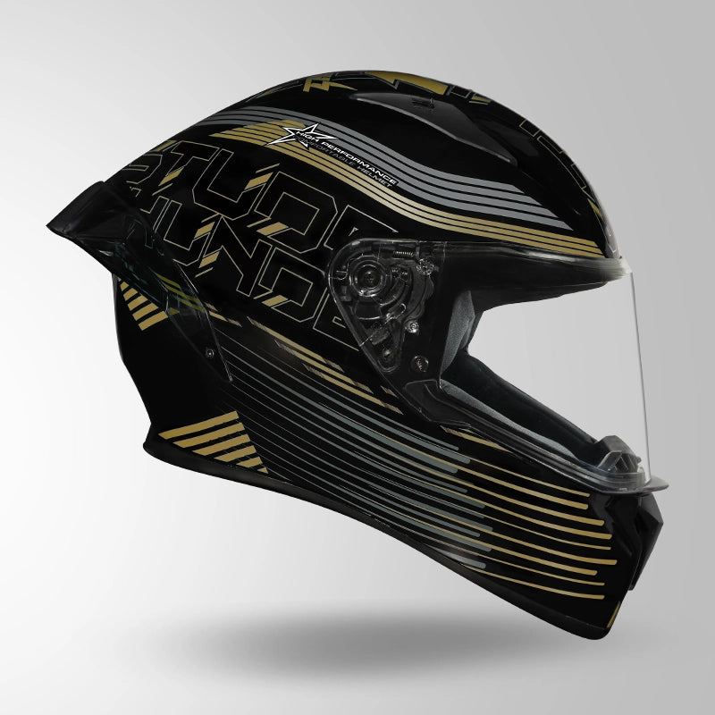 THUNDER D11 DECOR BLACK & GOLDEN WITH SPOILER