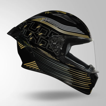 THUNDER D11 DECOR BLACK & GOLDEN WITH SPOILER