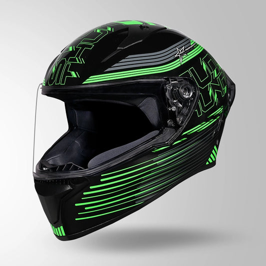 THUNDER D11 DECOR BLACK & GREEN WITH SPOILER