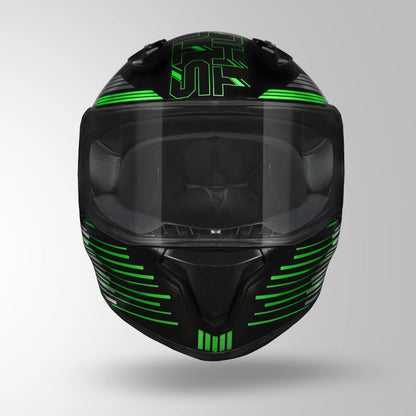 THUNDER D11 DECOR BLACK & GREEN WITH SPOILER