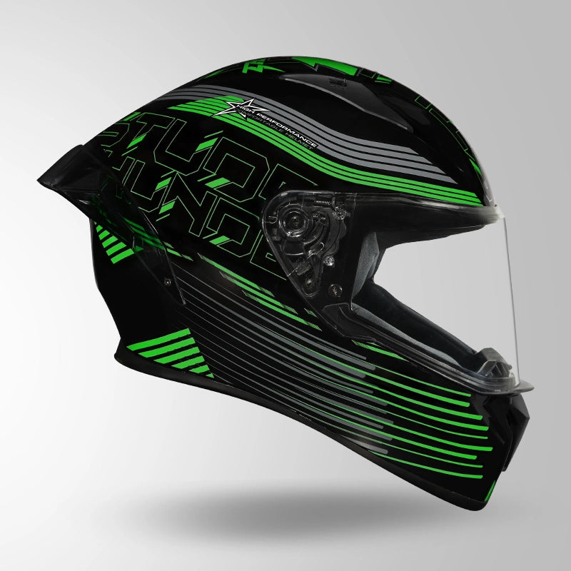 THUNDER D11 DECOR BLACK & GREEN WITH SPOILER
