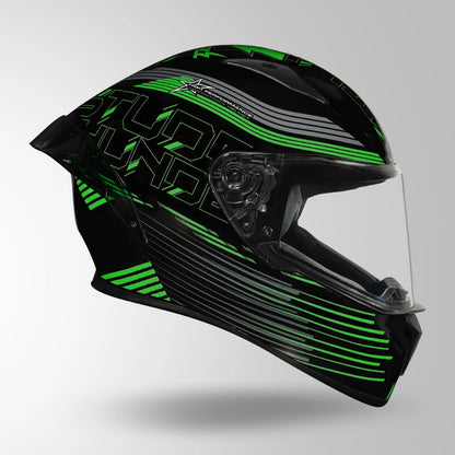 THUNDER D11 DECOR BLACK & GREEN WITH SPOILER