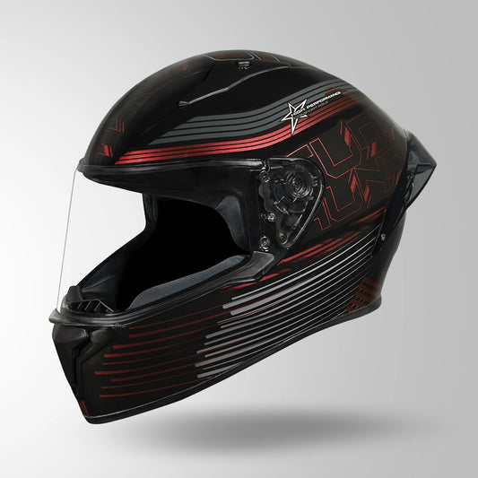 THUNDER D11 DECOR BLACK & LAVA RED WITH SPOILER