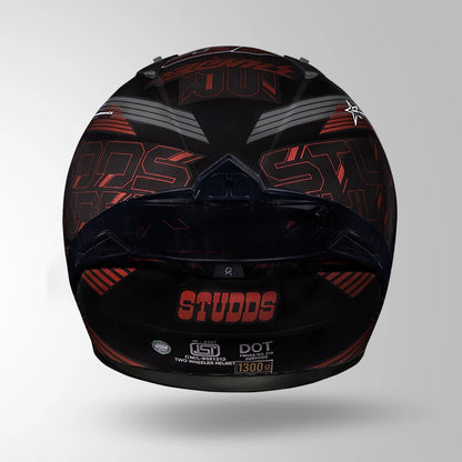 THUNDER D11 DECOR BLACK & LAVA RED WITH SPOILER