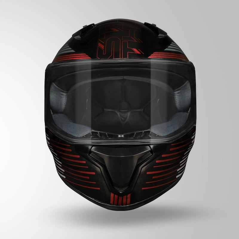 THUNDER D11 DECOR BLACK & LAVA RED WITH SPOILER