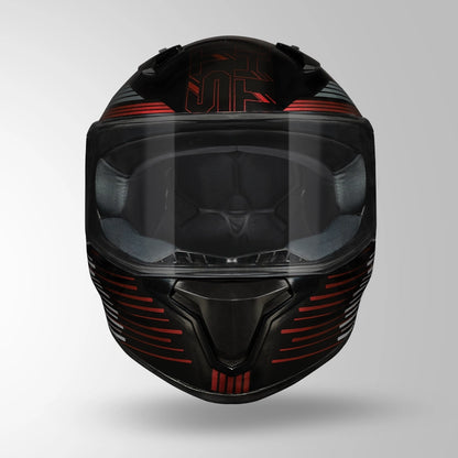 THUNDER D11 DECOR BLACK & LAVA RED WITH SPOILER