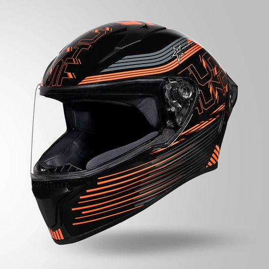 THUNDER D11 DECOR BLACK & ORANGE WITH SPOILER