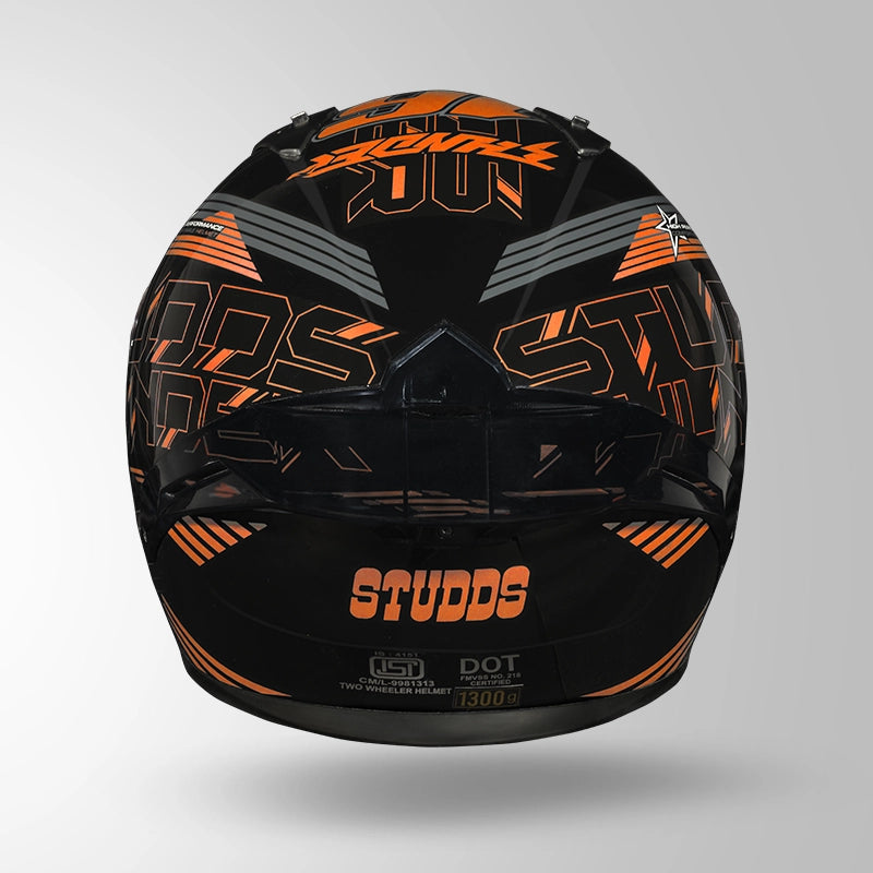 THUNDER D11 DECOR BLACK & ORANGE WITH SPOILER