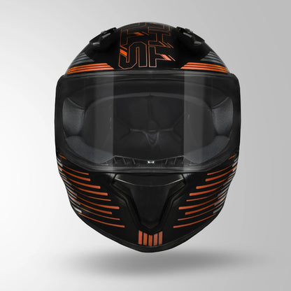 THUNDER D11 DECOR BLACK & ORANGE WITH SPOILER