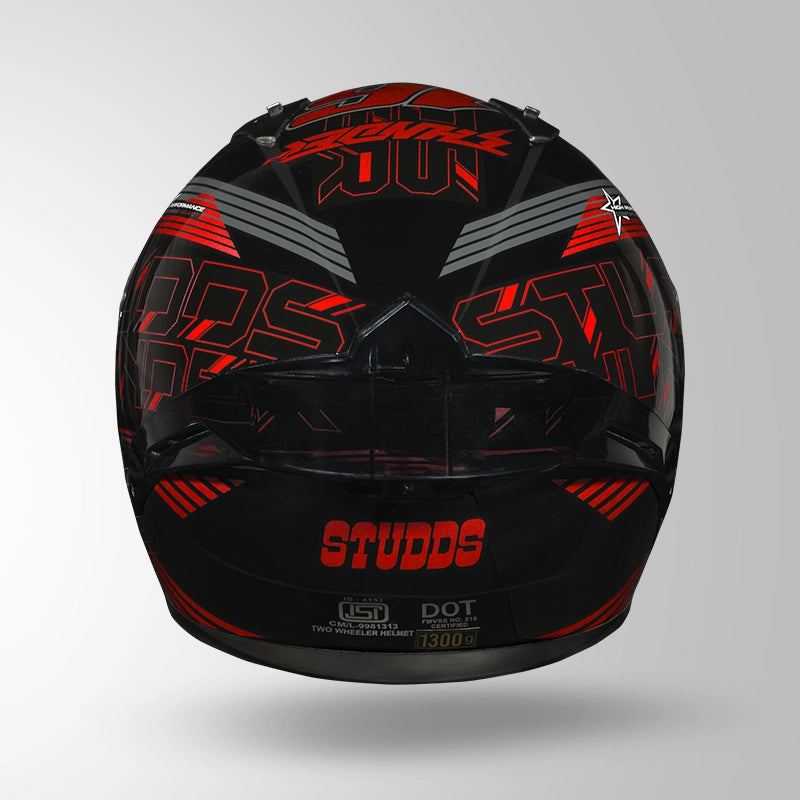 THUNDER D11 DECOR BLACK & RED WITH SPOILER