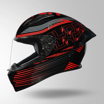 THUNDER D11 DECOR BLACK & RED WITH SPOILER