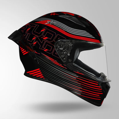 THUNDER D11 DECOR BLACK & RED WITH SPOILER