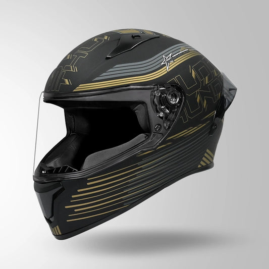 THUNDER D11 DECOR MATT BLACK & GOLDEN WITH SPOILER