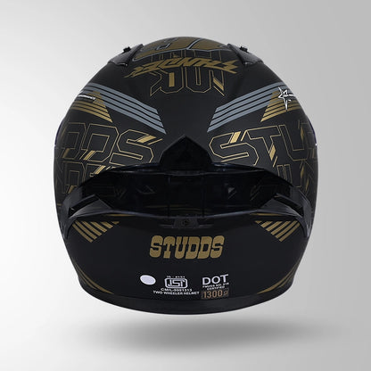 THUNDER D11 DECOR MATT BLACK & GOLDEN WITH SPOILER