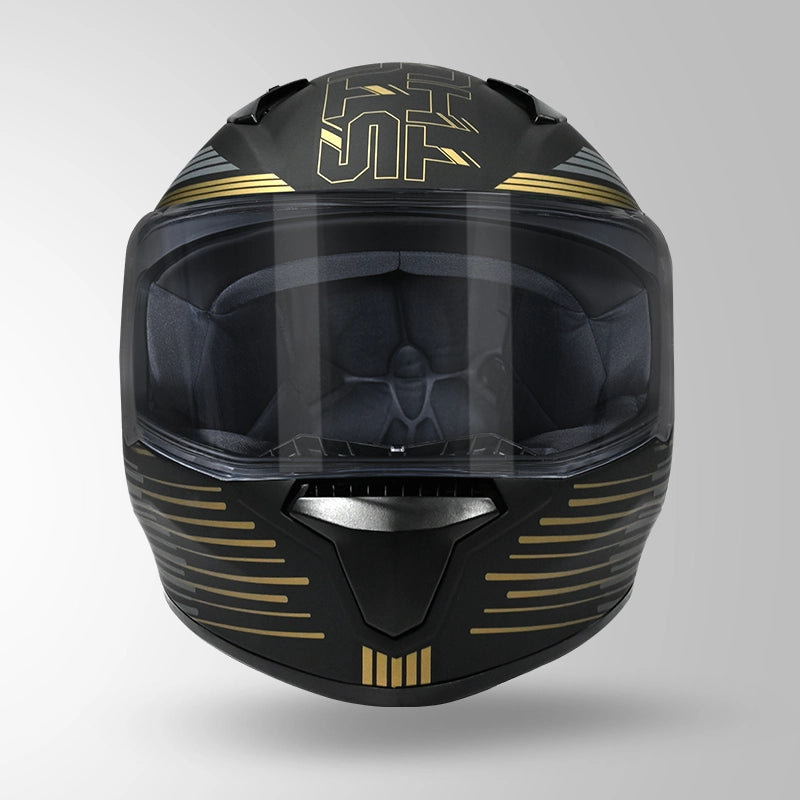 THUNDER D11 DECOR MATT BLACK & GOLDEN WITH SPOILER