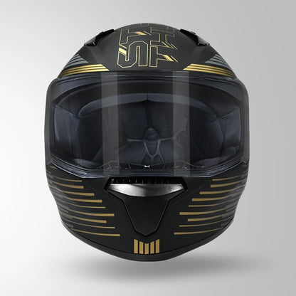 THUNDER D11 DECOR MATT BLACK & GOLDEN WITH SPOILER