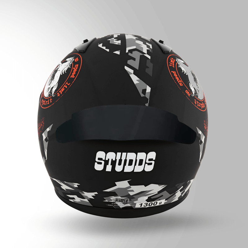 THUNDER D2 DECOR MATT BLACK & ORANGE WITH SPOILER