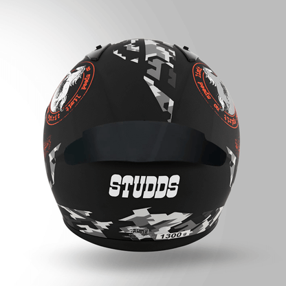 THUNDER D2 DECOR MATT BLACK & ORANGE WITH SPOILER