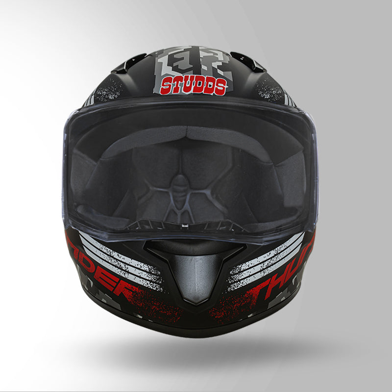 THUNDER D2 DECOR MATT BLACK & RED WITH SPOILER