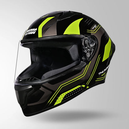 THUNDER D2 DRAKEN DECOR BLACK & FLUORESCENT YELLOW WITH SPOILER