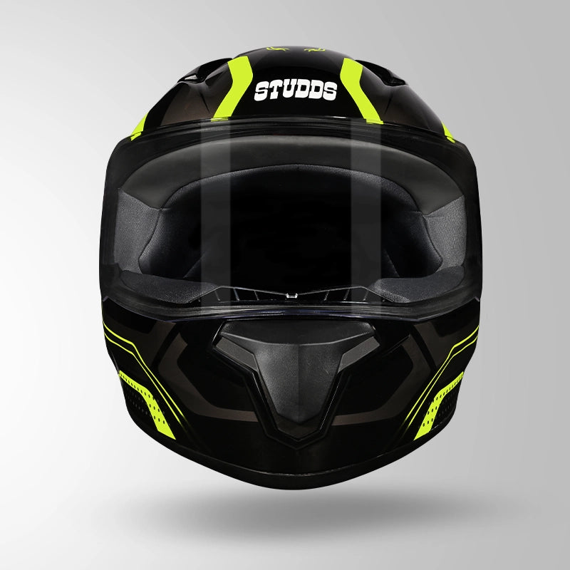 THUNDER D2 DRAKEN DECOR BLACK & FLUORESCENT YELLOW WITH SPOILER