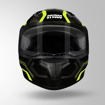 THUNDER D2 DRAKEN DECOR BLACK & FLUORESCENT YELLOW WITH SPOILER