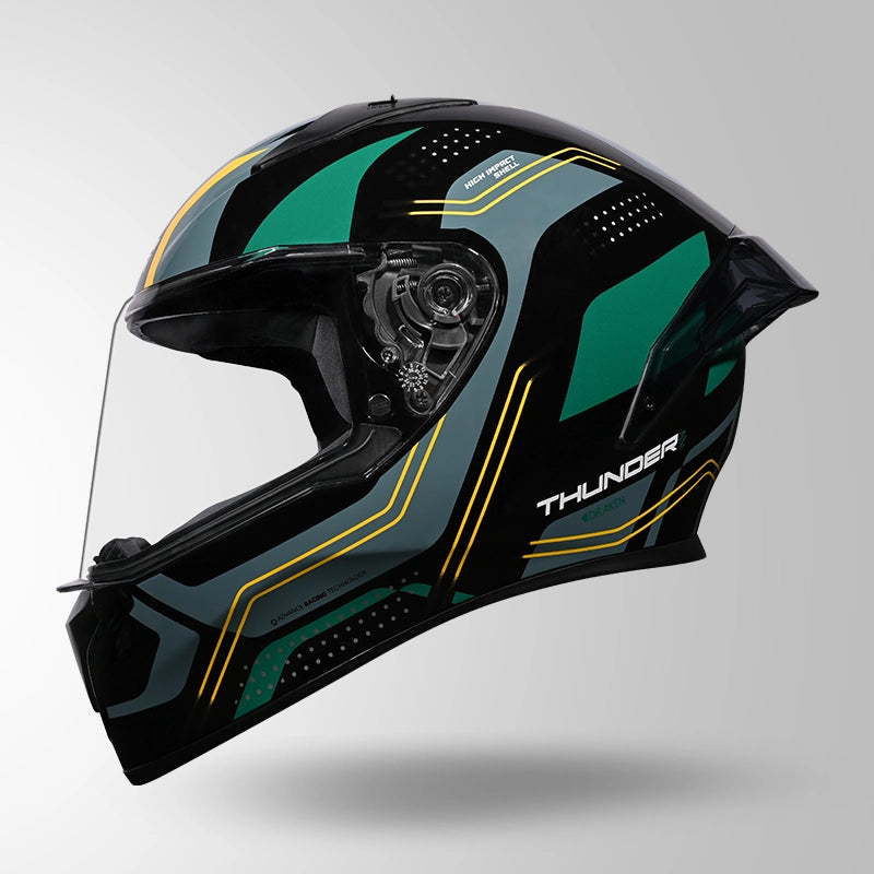 THUNDER D2 DRAKEN DECOR BLACK & GREEN WITH SPOILER