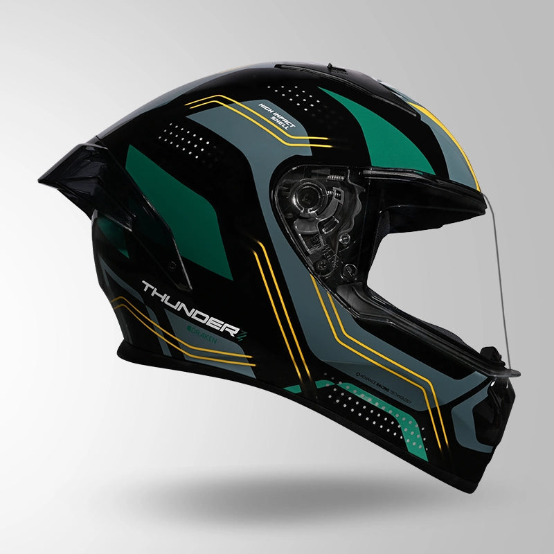 THUNDER D2 DRAKEN DECOR BLACK & GREEN WITH SPOILER