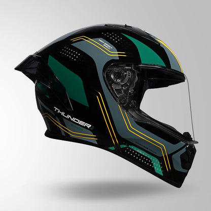 THUNDER D2 DRAKEN DECOR BLACK & GREEN WITH SPOILER