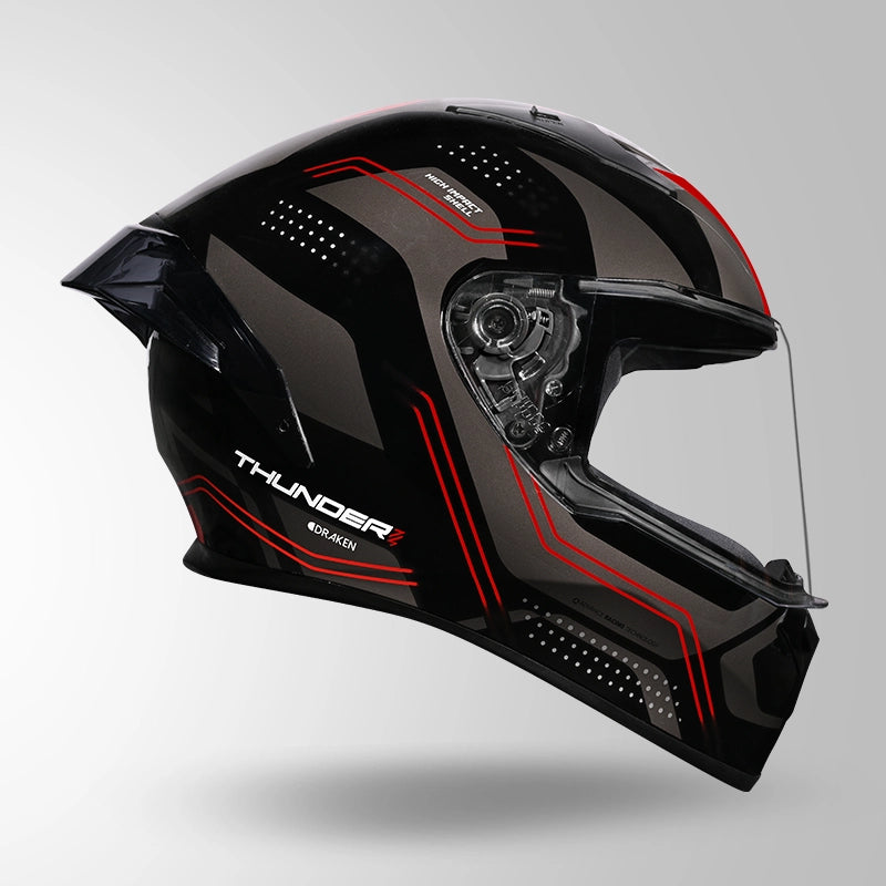 THUNDER D2 DRAKEN DECOR BLACK & GREY WITH SPOILER