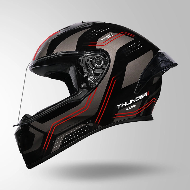 THUNDER D2 DRAKEN DECOR BLACK & GREY WITH SPOILER