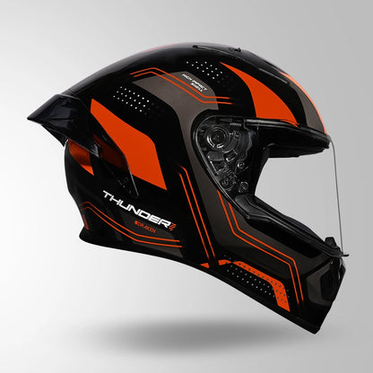 THUNDER D2 DRAKEN DECOR BLACK & ORANGE WITH SPOILER