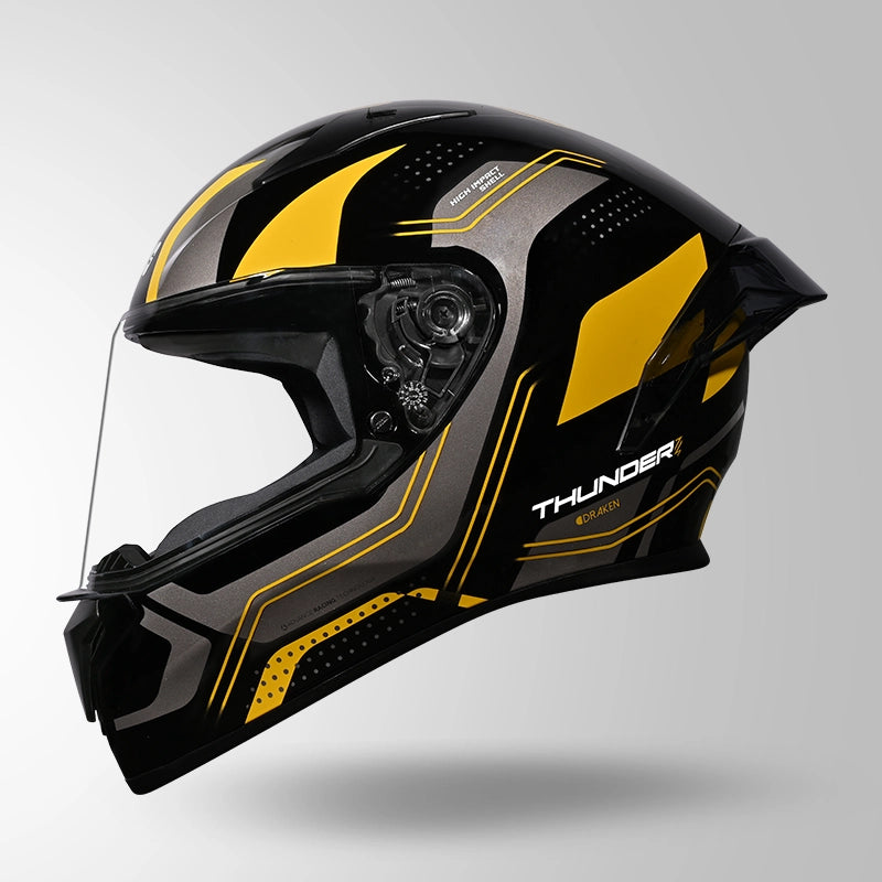 THUNDER D2 DRAKEN DECOR BLACK & YELLOW WITH SPOILER