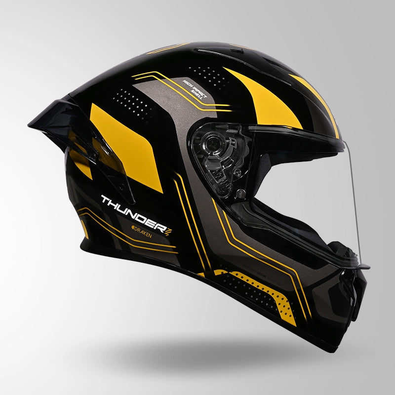 THUNDER D2 DRAKEN DECOR BLACK & YELLOW WITH SPOILER