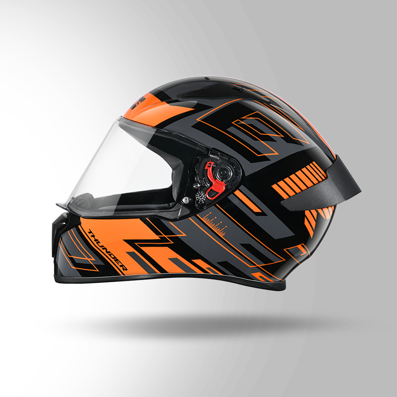 THUNDER D3 DECOR BLACK & ORANGE WITH SPOILER