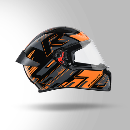 THUNDER D3 DECOR BLACK & ORANGE WITH SPOILER