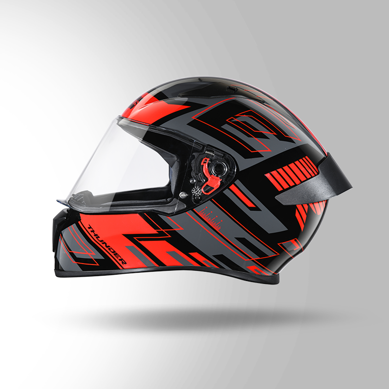 THUNDER D3 DECOR BLACK & RED WITH SPOILER