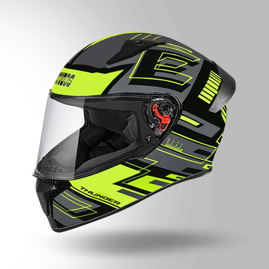 THUNDER D3 DECOR MATT BLACK & YELLOW WITH SPOILER