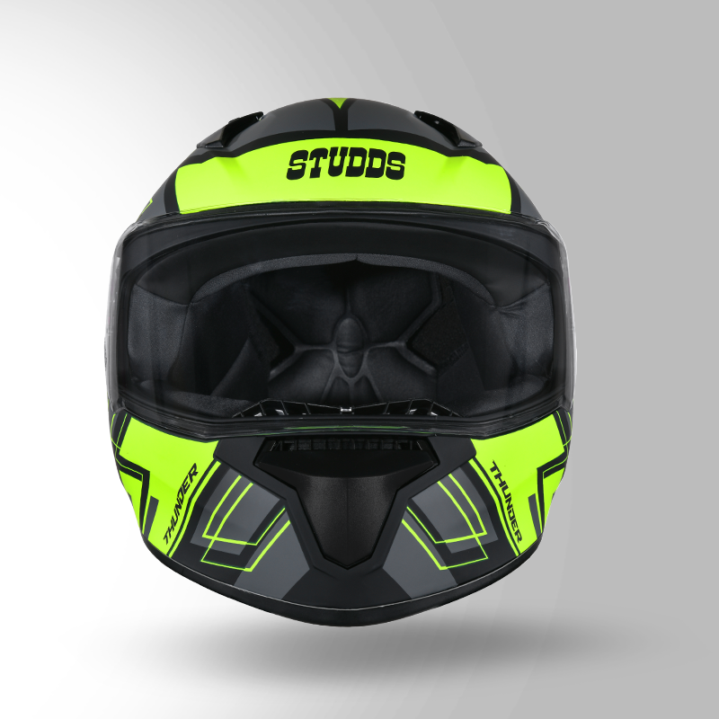 THUNDER D3 DECOR MATT BLACK & YELLOW WITH SPOILER