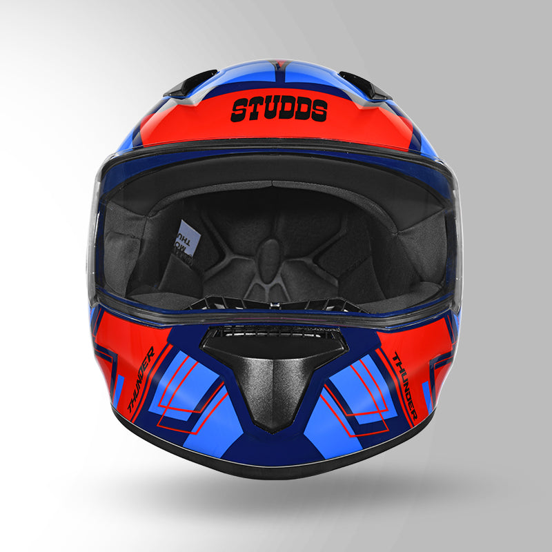 THUNDER D3 DECOR MATT BLUE & RED WITH SPOILER