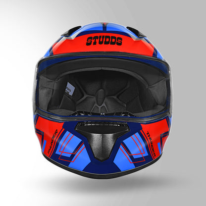 THUNDER D3 DECOR MATT BLUE & RED WITH SPOILER